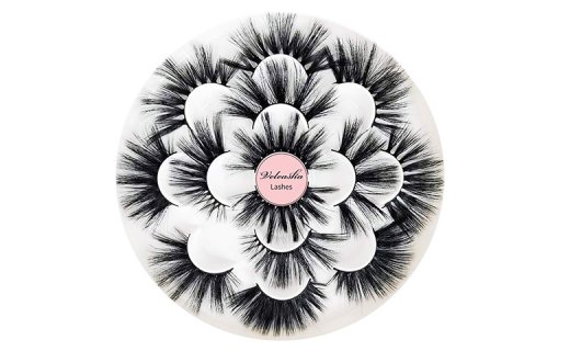 5D Faux Mink lashes  25mm Mix 7Pairs-Fancy
