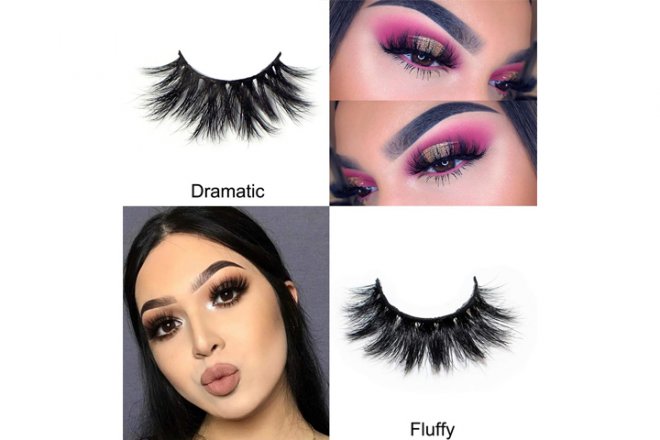 Veleasha 2 Pairs Mink Lashes 2 Styles 20mm Lashes 25mm Lashes|Siberian Cruelty-free|Dramatic Eyelashes