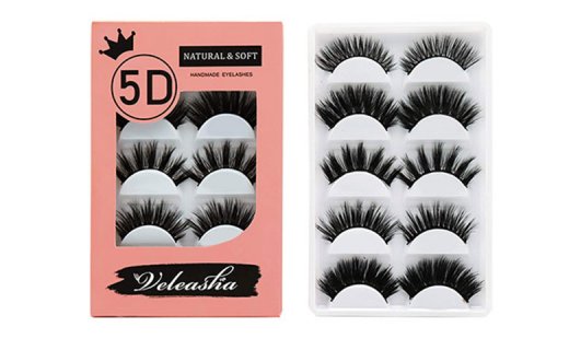 5D Faux Mink lashes 5Pairs-MIX