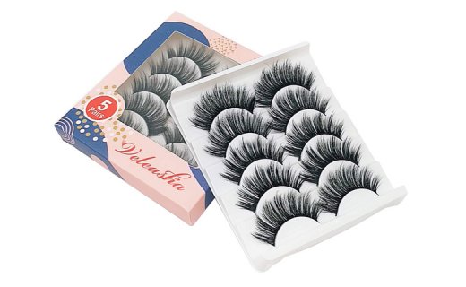 Veleasha Silk Lashes Strip 5 Pairs 3D01