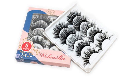 Veleasha Silk Lashes Strip Mix 5 Pairs 3D06