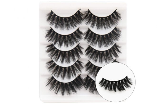 Veleasha Fake Eyelashes 3D Faux Mink Eyelashes 5D801