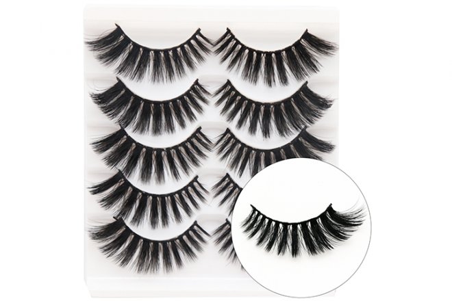 Veleasha Fake Eyelashes 3D Faux Mink Eyelashes 5D803