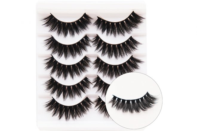 Veleasha Fake Eyelashes 3D Faux Mink Eyelashes 5D811