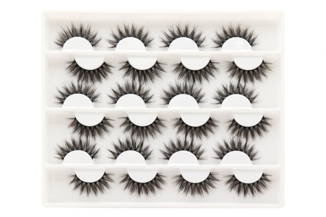 Veleasha 12 Pairs Faux  Mink Lashes 3D Fake Eyelashes Reusable Soft and Fluffy Lashes Pack-F06