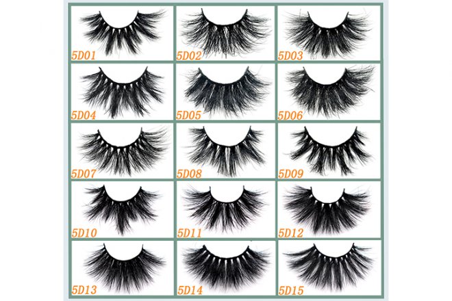 5D 25mm Mink Eyelashes Long and Dramatic Full Strip Lashes