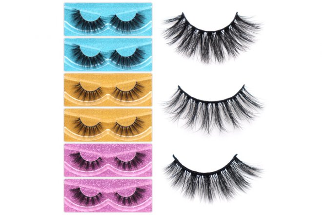 Veleasha 3D Wispy Faux Mink Lashes with Portable Boxes 6 Pairs 3 Mix Styles