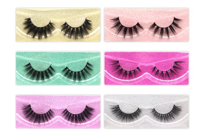 Veleasha False Eyelashes 5D Faux Mink Lashes Fluffy Soft Handmade Reusable Natural Look(Mix 6P)