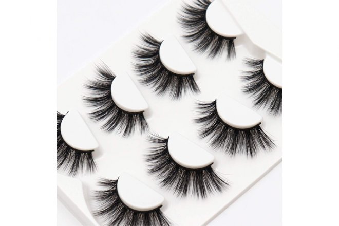 Cat Eye Cross Natural Eyelashes 4 Pairs Pack Fluffy Volume | T13