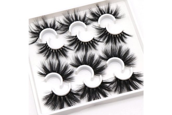 25mm Faux Mink Lashes 6 Pairs Pack for Bold Eye Makeup