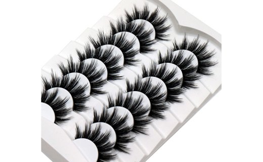 Veleasha False Lashes Natural Look Wispy Faux Mink Eyelashes Resuable Lightweight False Eyelashes 7 Pairs Pack Everyday Lashes