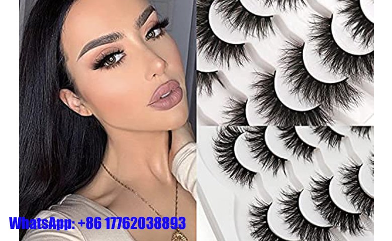 Veleasha Manga Lashes Natural Look False Eyelashes 8 Pairs Pack  Light-weight Comfortable Fake Eyelashes