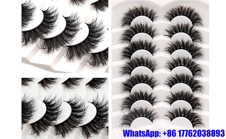 Veleasha Manga Lashes Natural Look False Eyelashes 8 Pairs Pack  Light-weight Comfortable Fake Eyelashes