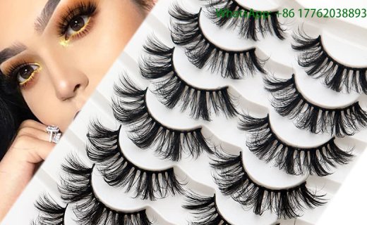Veleasha Eyelashes 20mm Faux Mink Lashes Wispy Fake Eyelashes Handmade Resuable Fluffy Lashes 7 Pairs Pack (F03)