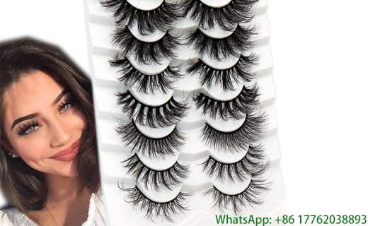 Veleasha Lashes 7 Styles Variety Pack Fluffy Wispy Mink Eyelashes Look Fake Eyelashes Handmade Resuable Lightweight Vegan Lashes 7 Pairs for Gorgeous Eye Makeup (Mix)