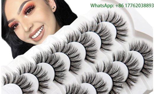 Veleasha Eyelashes Natural Look Faux Mink Lashes Fluffy Wispy Fake Eyelashes Handmade Resuable Vegan Lashes 7 Pairs Pack (F06)