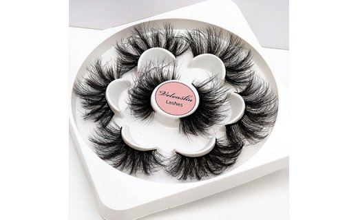 Veleasha Lashes 25mm Mink Eyelashes Look 4 Styles Fluffy Volume Wispy False Eyelashes Mixed Pack (M05) 
