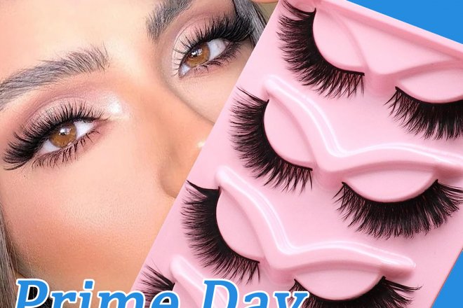 Prime Day deals are coming soon! Are you interested in this eyelashes? Come and buy！Veleasha Cat Eye Lashes Natural Look Fox False Eyelashes Gorgeous Wispy Faux Mink Lashes 5 Pairs Pack (Charming)