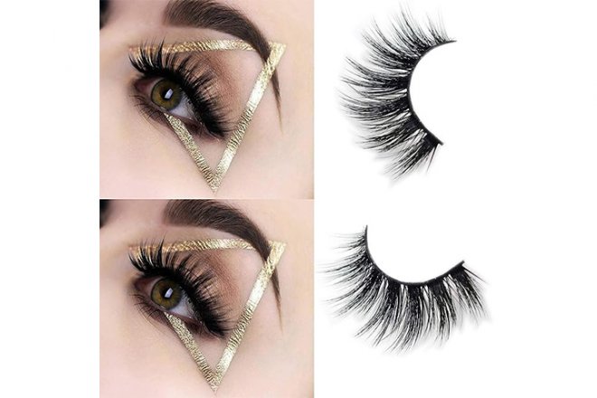 Veleasha 5D Faux Mink Lashes Handmade Luxurious Volume Fluffy Natural False Eyelashes 7 Pairs (Dubai)