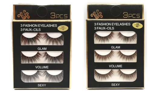 3D Fake Eyelashes 3 Pairs Pack