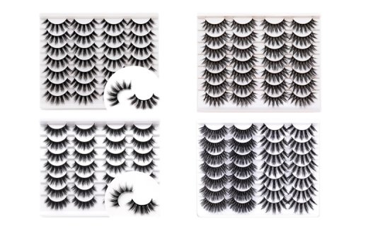 Veleasha Lashes 14Pairs Cat Eye Lashes that Look Like Extensions Fluffy Faux Mink Lashes Wispy Fox Eye Lashes Natural Look Fake Eyelashes Pack