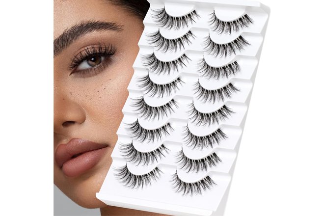 Veleasha Wispy Lashes with Clear Band