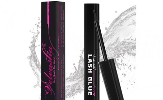 Veleasha Lash Bond Waterproof Long Lasting Lash Glue for Cluster Lashes Super Hold Eyelashes Glue Fast Drying Eyelash Bond for DIY Eyelash Extensions at Home 