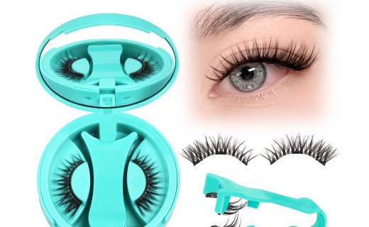 Veleasha Magnetic Eyelashes with Applicator Wispy Lashes Reusable (Cloudy) | Cat Eye Magnetic Lashes Natural Look No Glue Needed Lashes Lightweight & Clear Band Easy to Apply & Remove