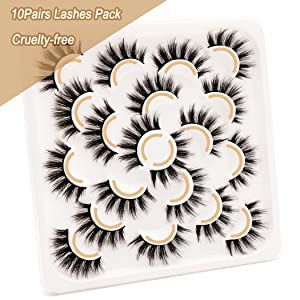 false eyelashes 10 pairs