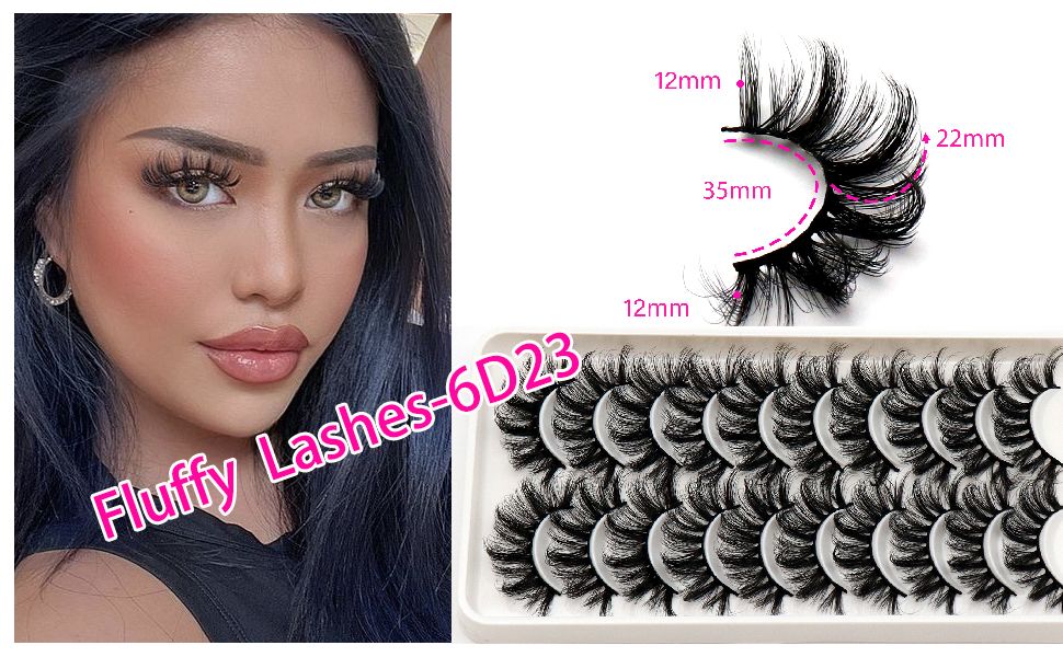 6D23-10P lashes